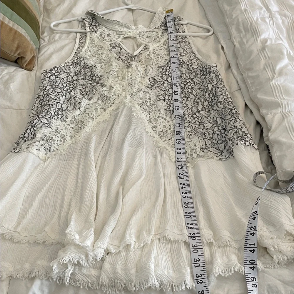Free People White and Black Lace Dress - Picture 5 of 6